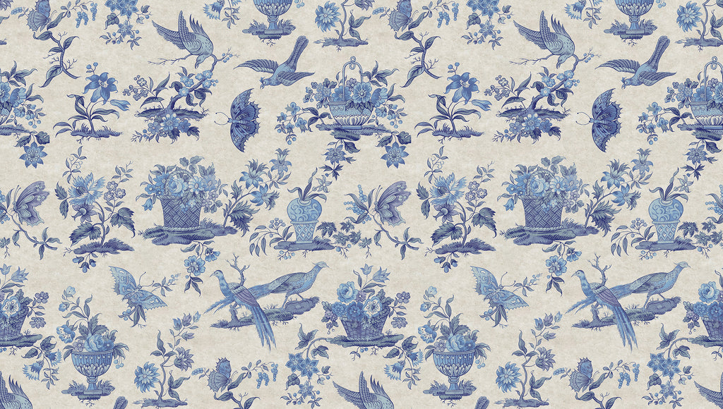 Papier peint Bleu impérial