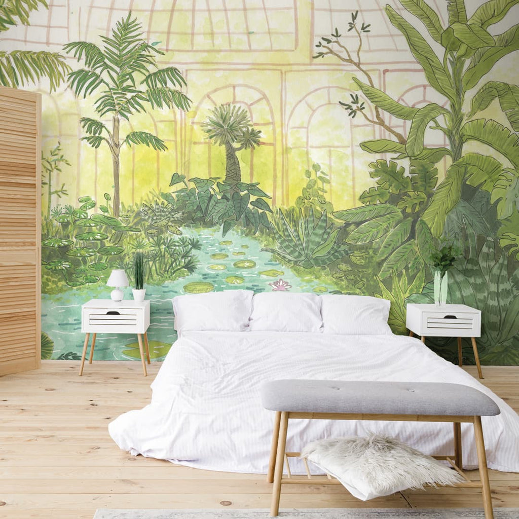 Papier peint panoramique Serre tropicale