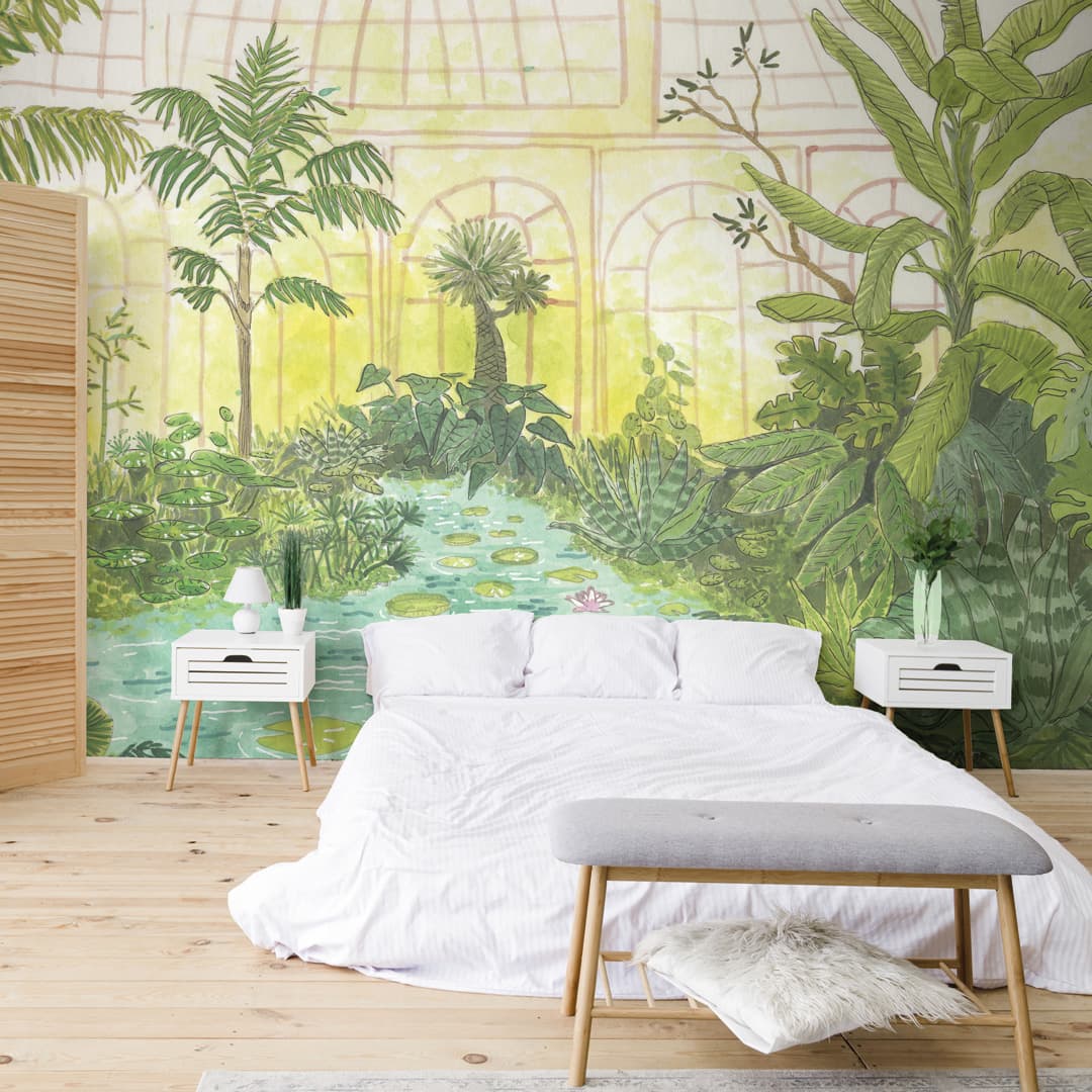 Papier peint panoramique Serre tropicale