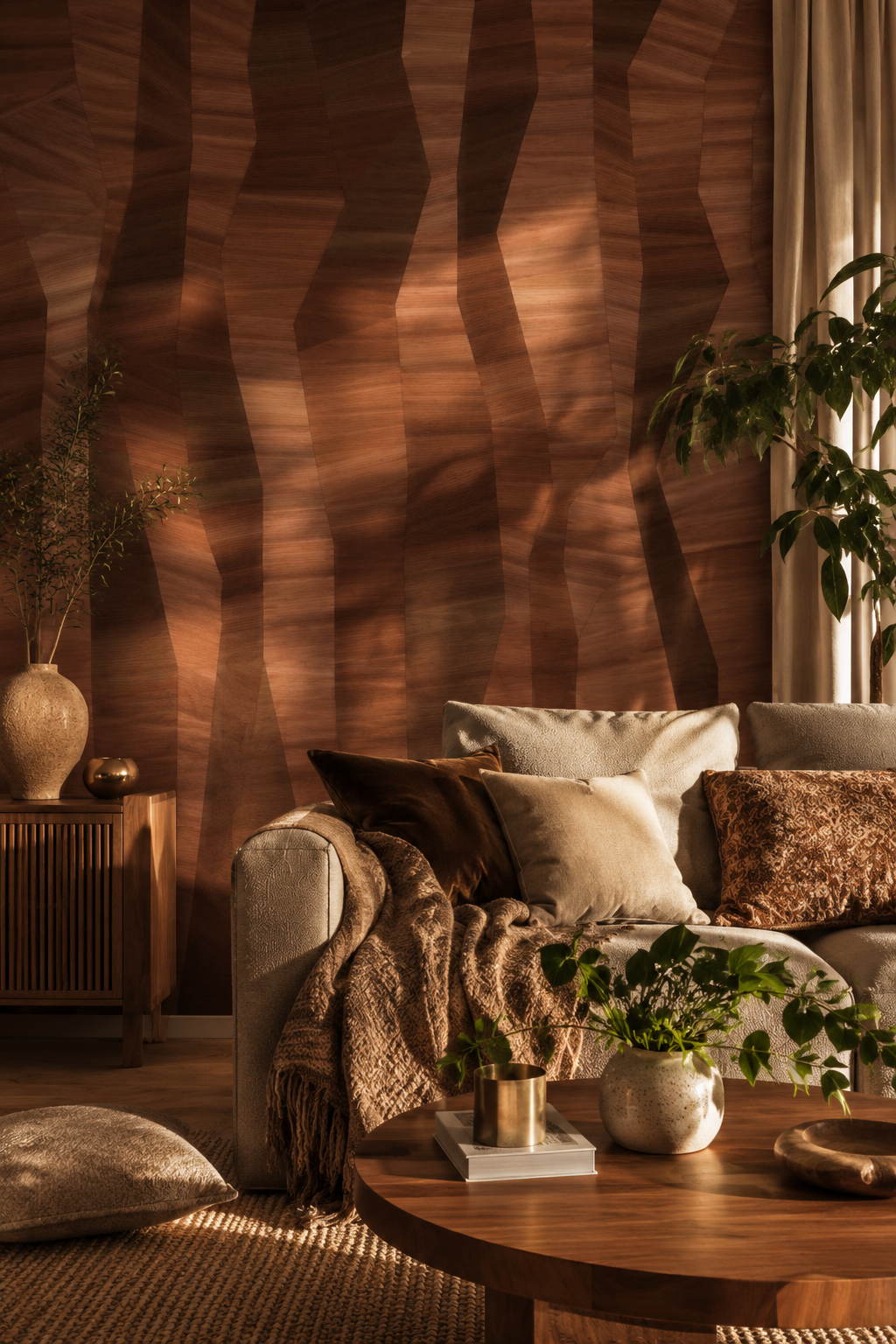 Papier peint panoramique Marqueterie