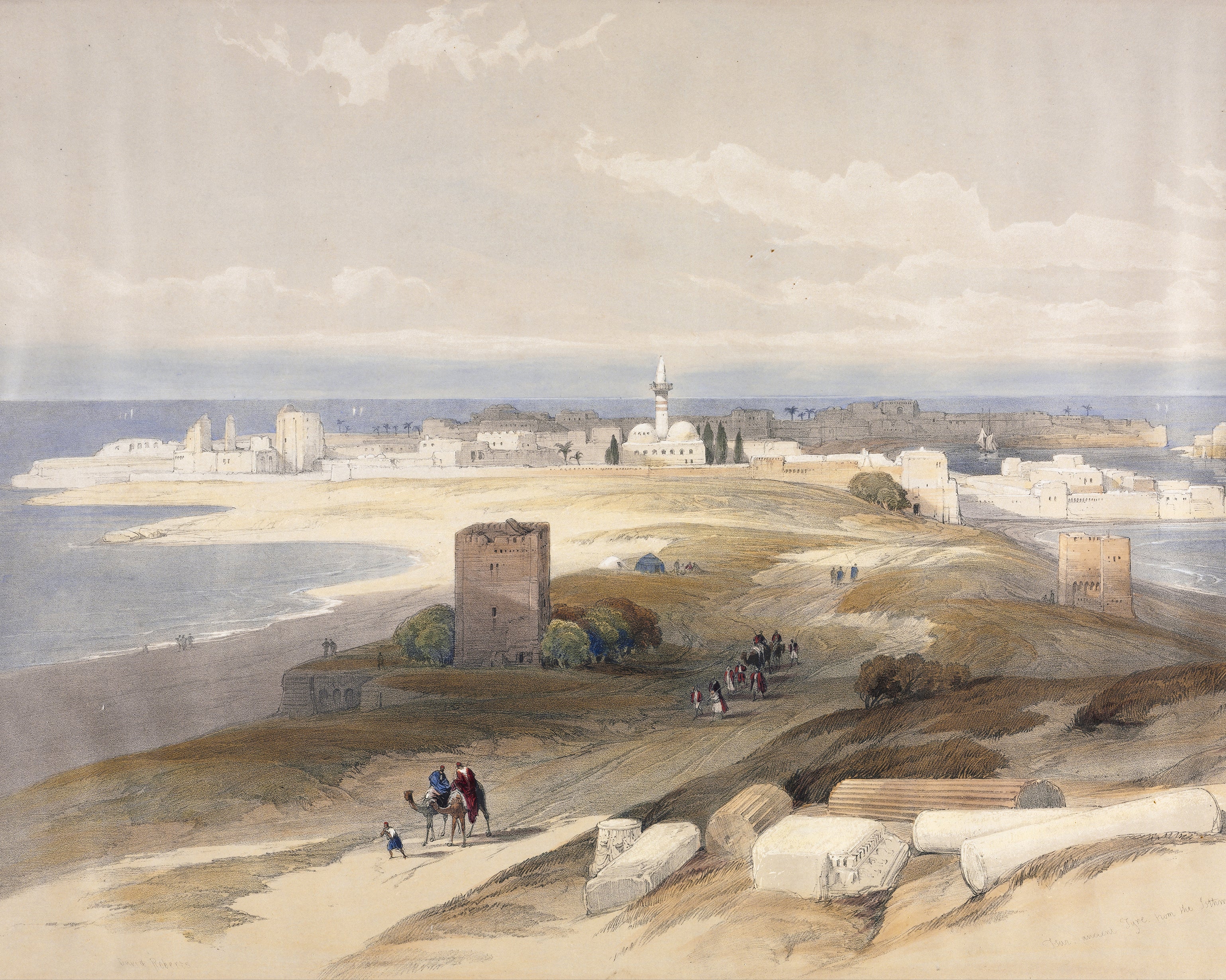 Papier peint panoramique Ancient Thyre from the Isthmus