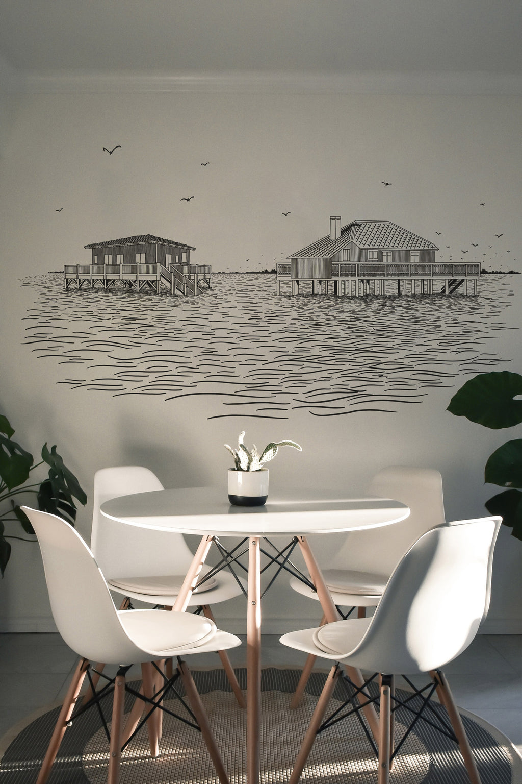 Papier peint Cabanes Tchanquées