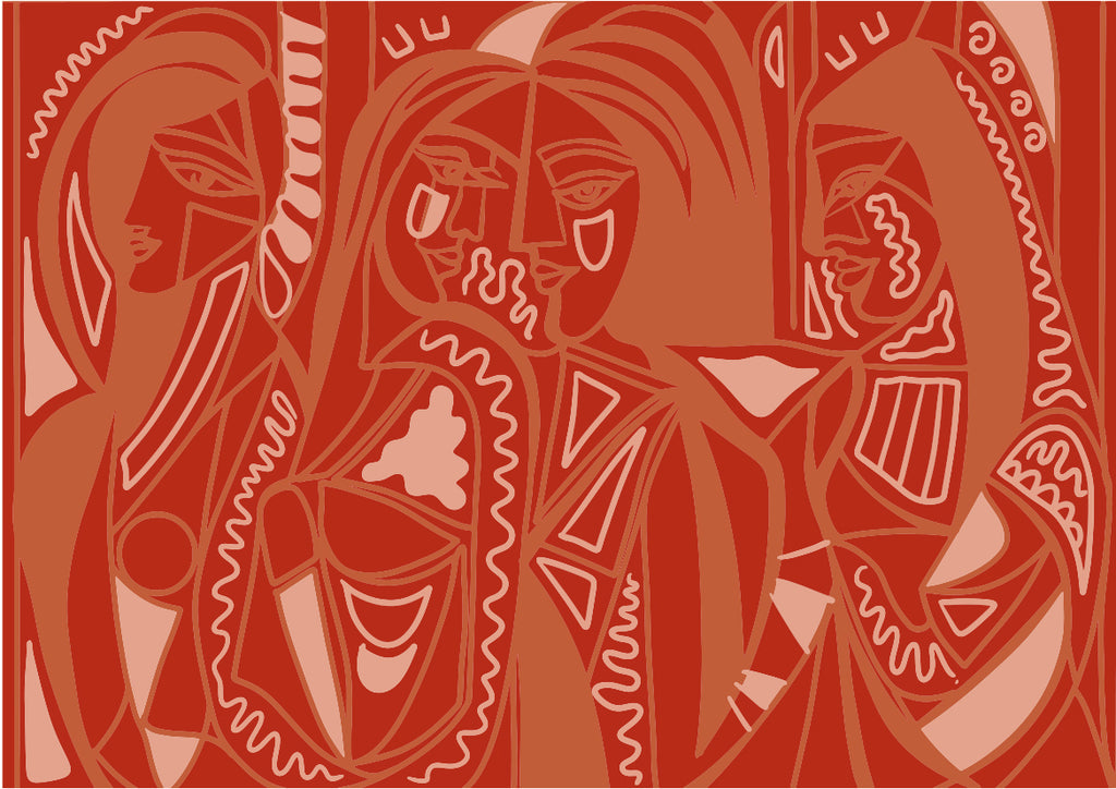 Papier peint Femmes et facettes