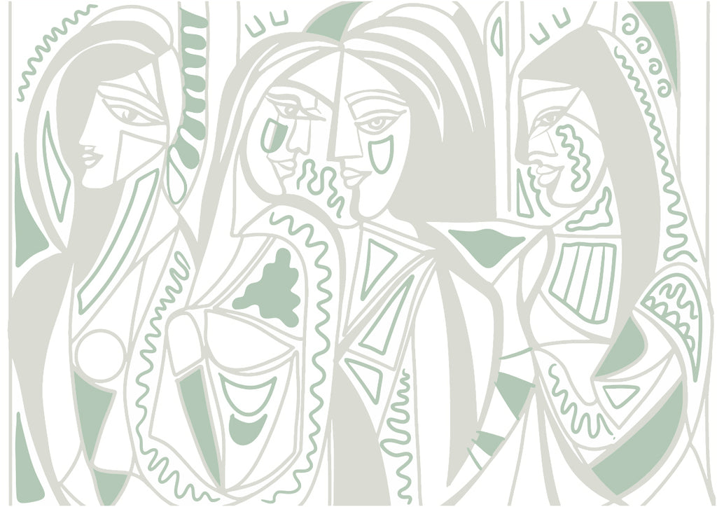 Papier peint Femmes et facettes