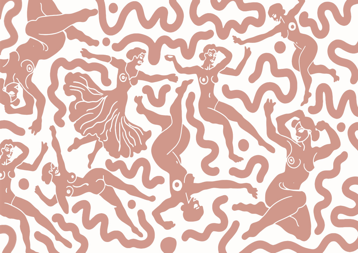 Papier peint Danse des silhouettes