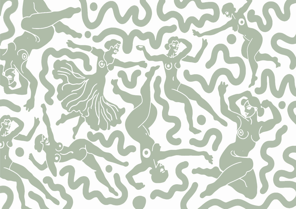 Papier peint Danse des silhouettes