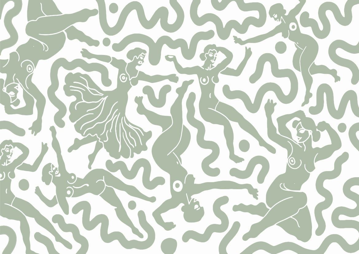 Papier peint Danse des silhouettes