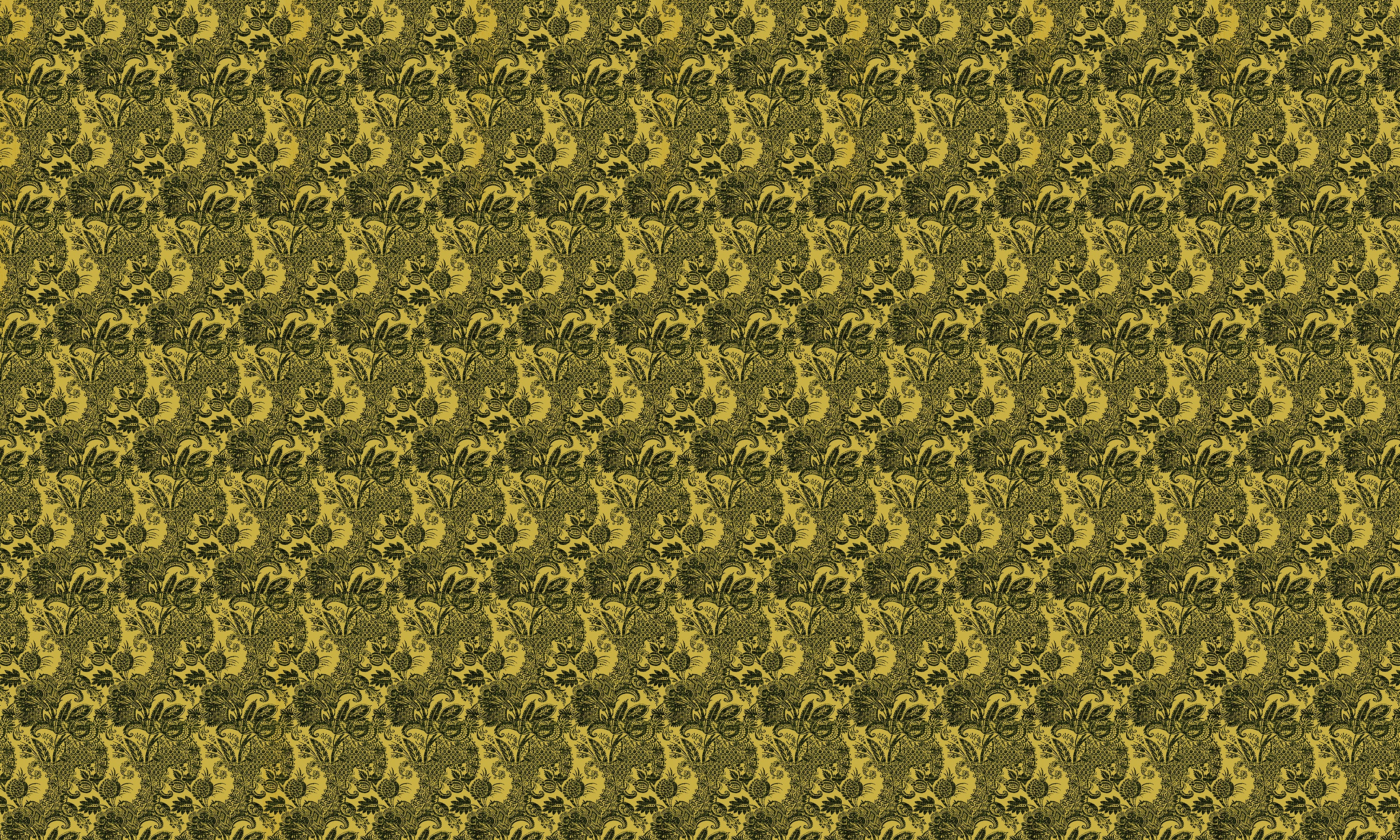 Papier peint Ananas Baroque