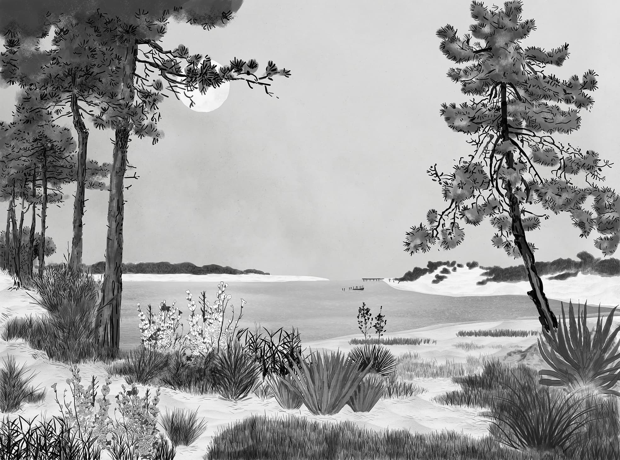 Papier peint panoramique Littoral