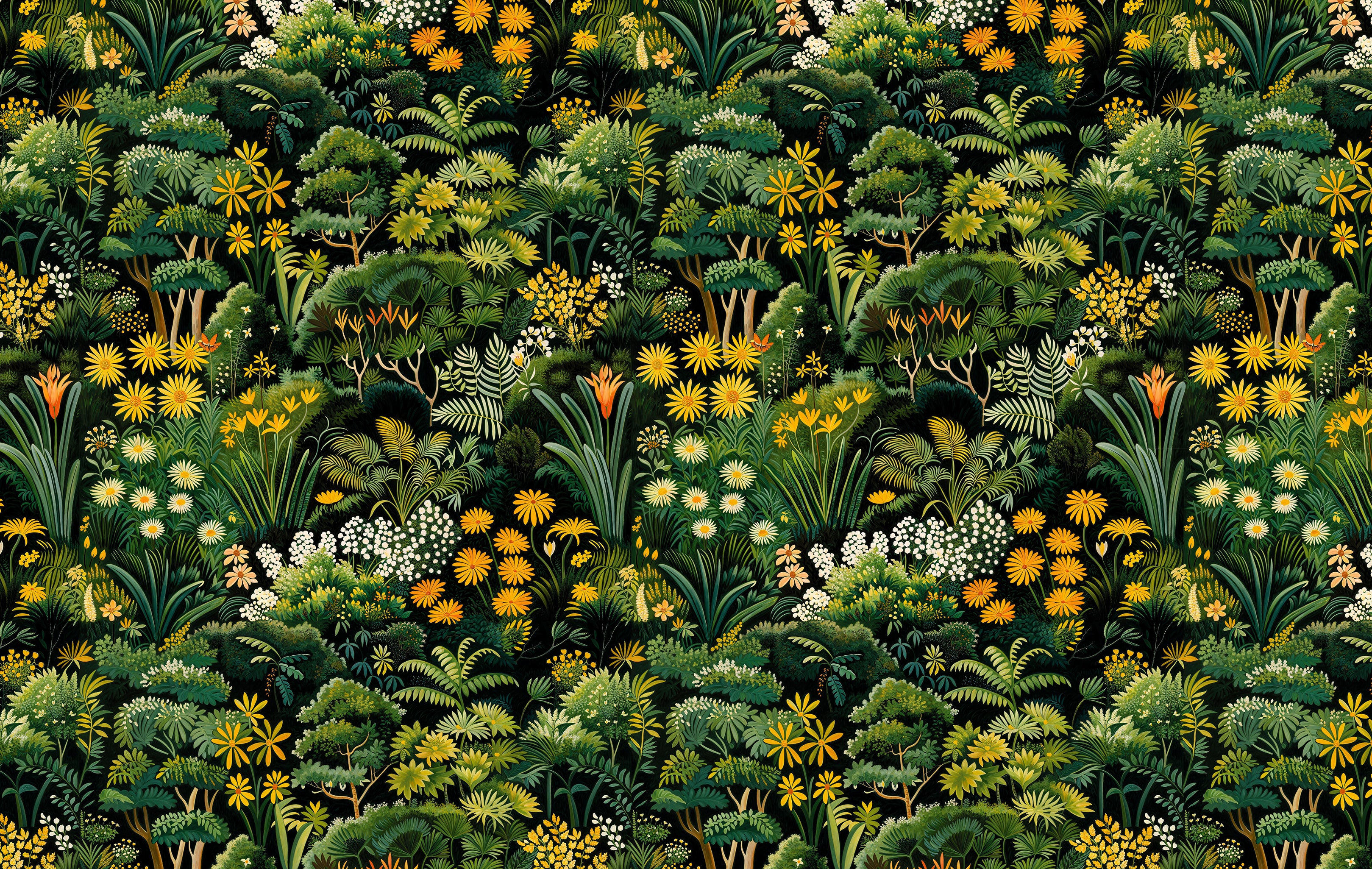 Papier peint panoramique Jungle Landaise