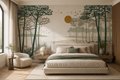 Papier Peint Sous les pins paisibles
