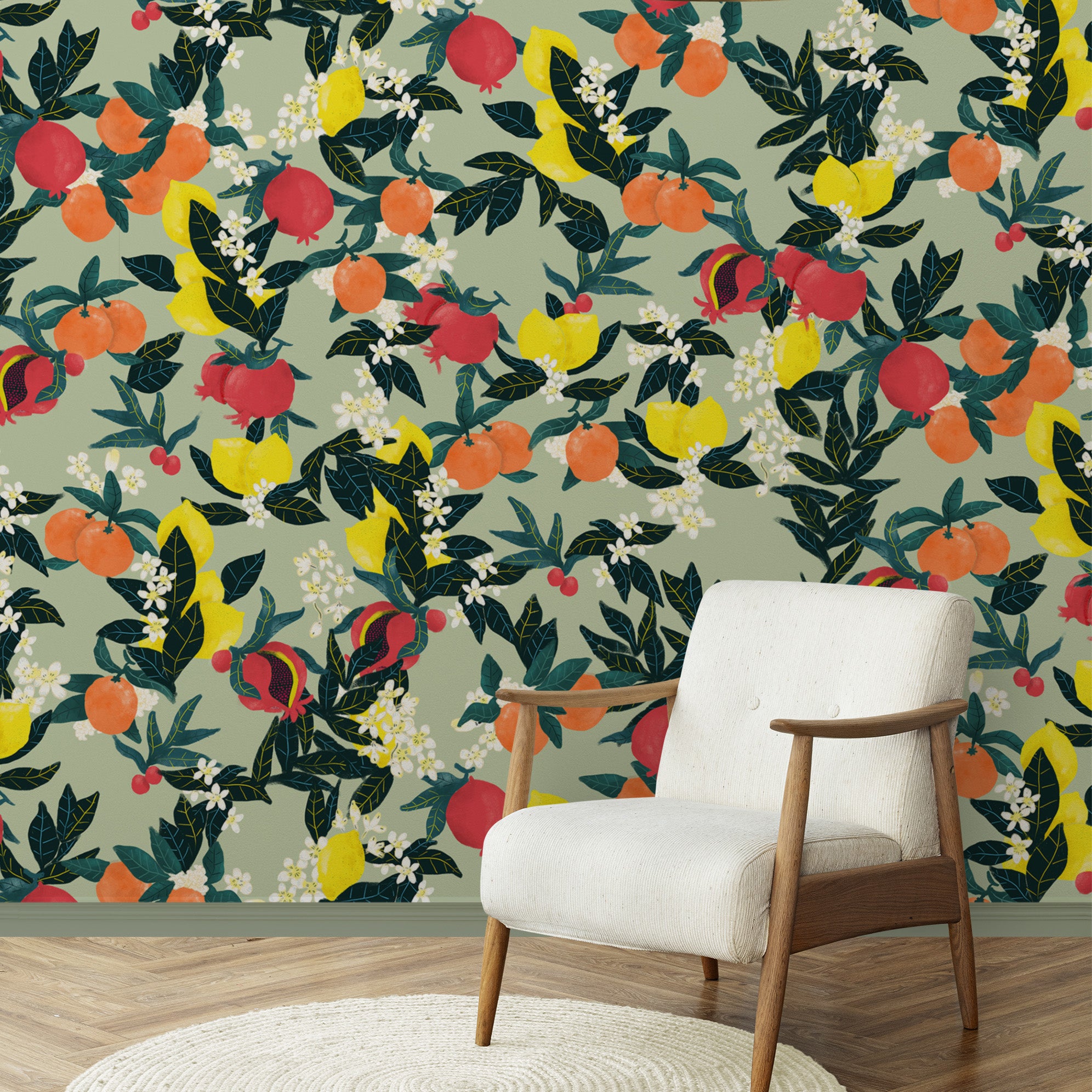 Papier peint panoramique Agrumes