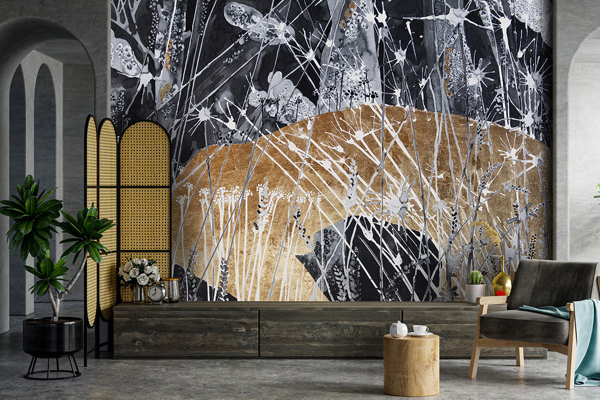 Papier peint Herbes Folles