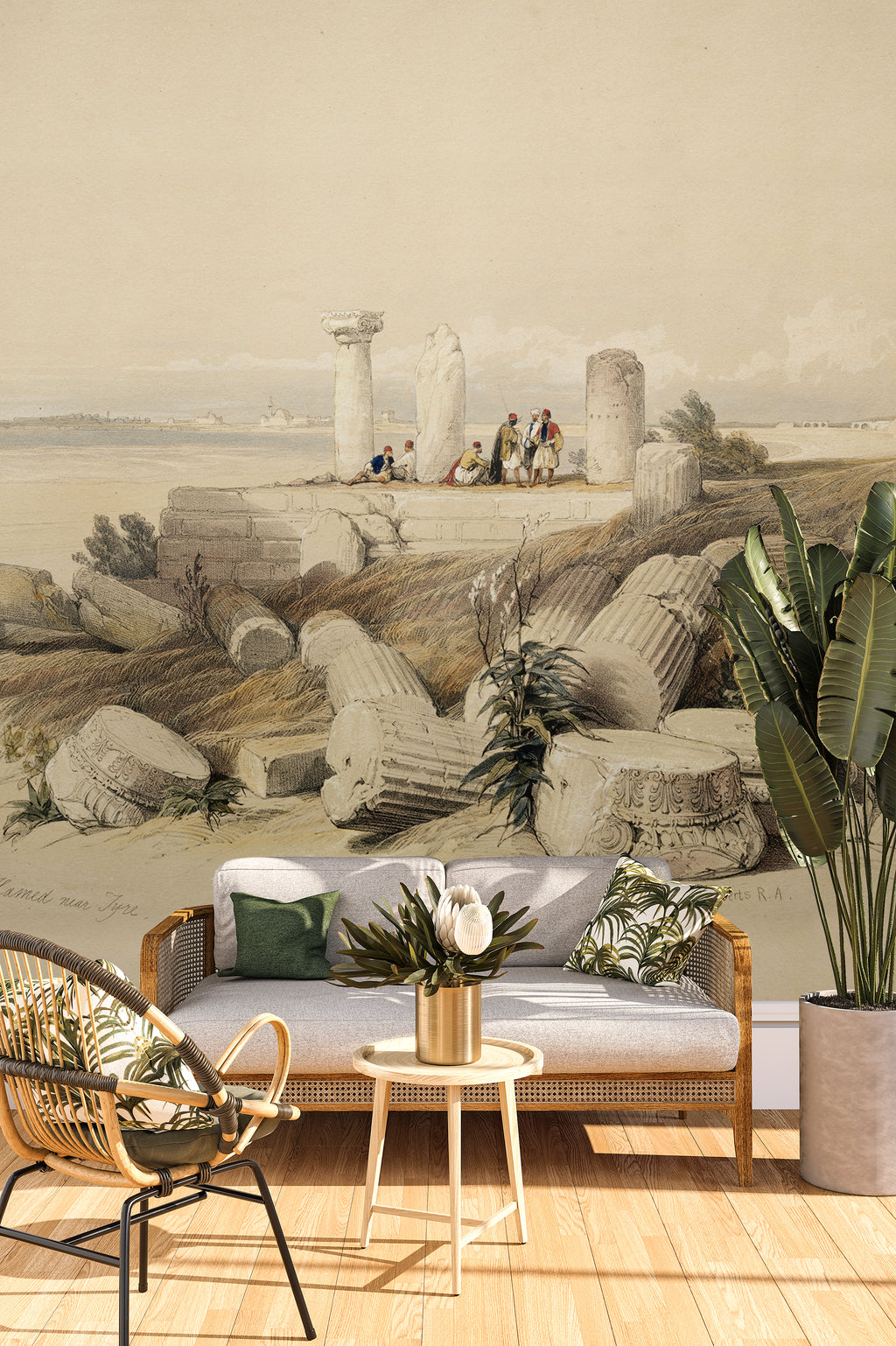 Papier peint panoramique Ruins called Omelhamed