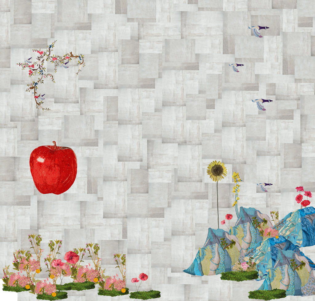 Papier peint panoramique Hills are alive apple