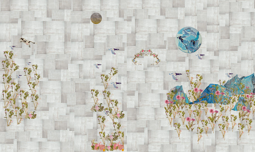 Papier peint panoramique Hills are alive planet