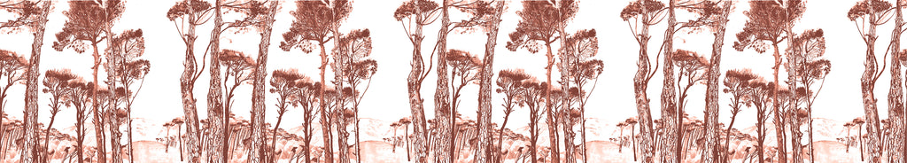 Papier peint Pins parasols