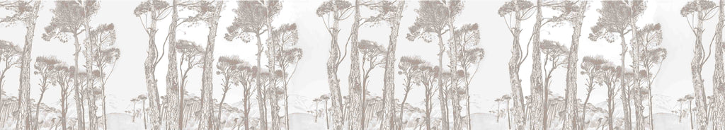 Papier peint Pins parasols