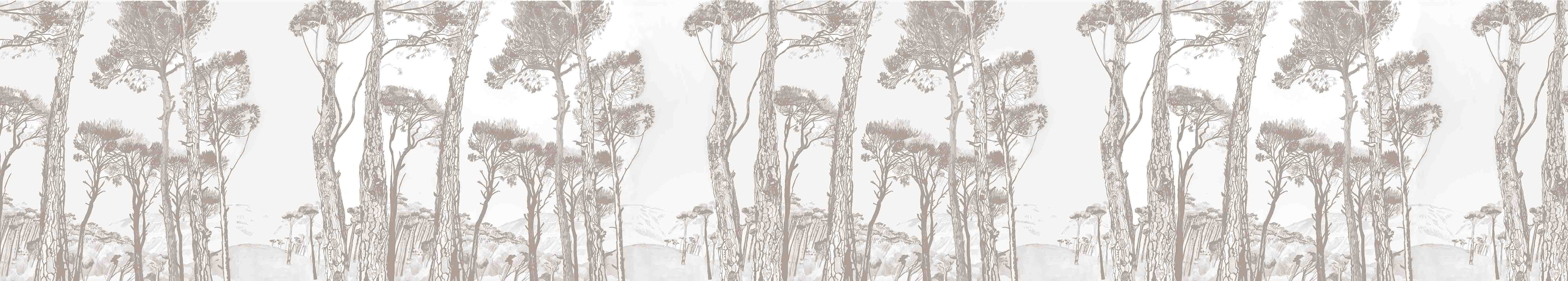 Papier peint Pins parasols