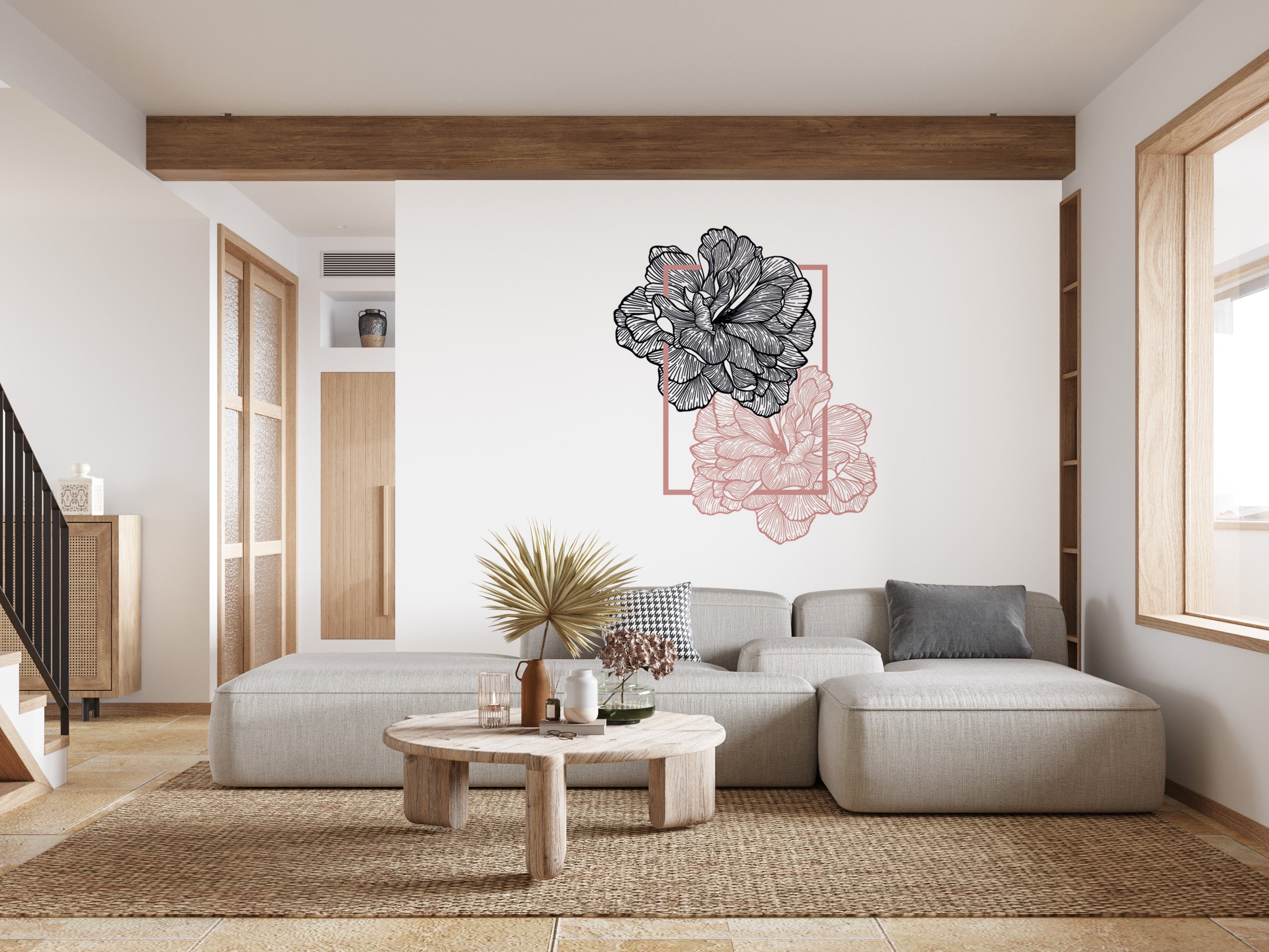 Papier peint Pivoines