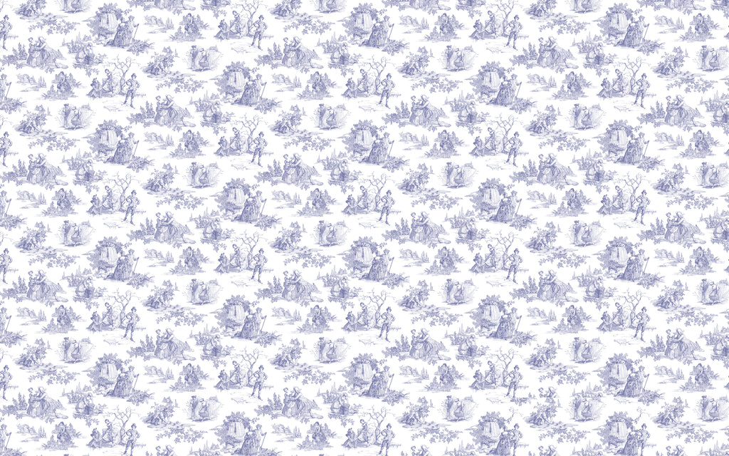 Papier peint toile de jouy Bagatelle