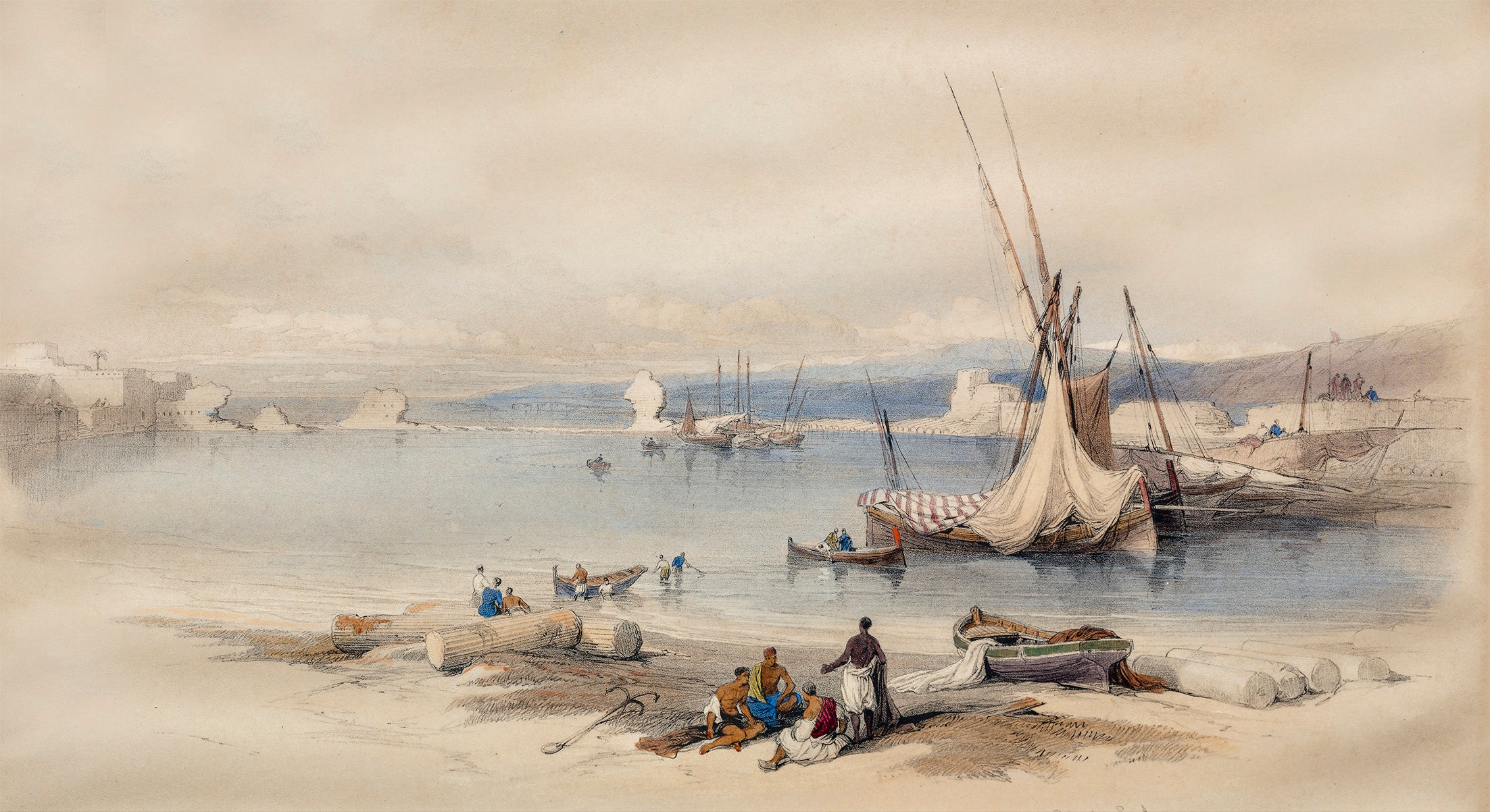 Papier peint panoramique The Port at Sur